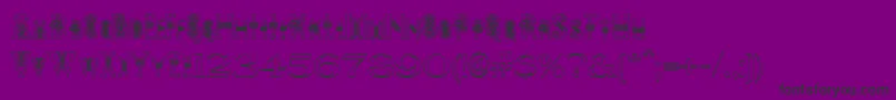 PeesCelticOutline Font – Black Fonts on Purple Background