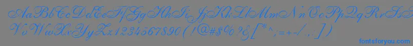 PenTweaksOneSsi Font – Blue Fonts on Gray Background