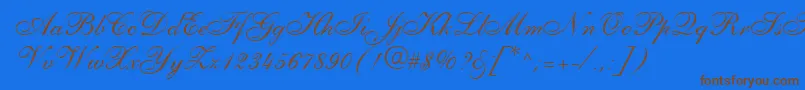 Weitere Informationen zur PenTweaksOneSsi-Schriftart PenTweaksOneSsi-Schriftart – Braune Schriften auf blauem Hintergrund