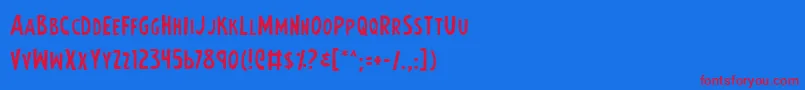 Lisätietoja Earths-fontista Earths-fontti – punaiset fontit sinisellä taustalla