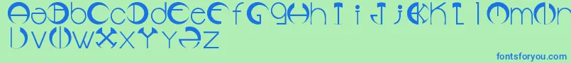 LmsDaqsCircleOfLove Font – Blue Fonts on Green Background