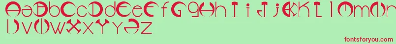 LmsDaqsCircleOfLove Font – Red Fonts on Green Background