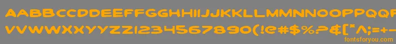 ToonTownIndustrialExp Font – Orange Fonts on Gray Background