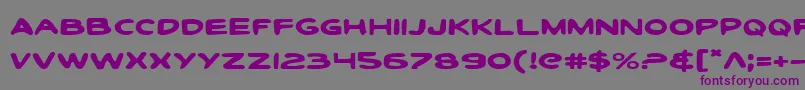 ToonTownIndustrialExp Font – Purple Fonts on Gray Background