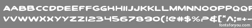 ToonTownIndustrialExp Font – White Fonts on Gray Background