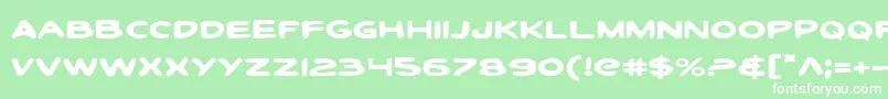 ToonTownIndustrialExp Font – White Fonts on Green Background
