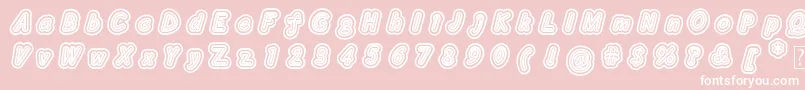 Layeradri Font – White Fonts on Pink Background