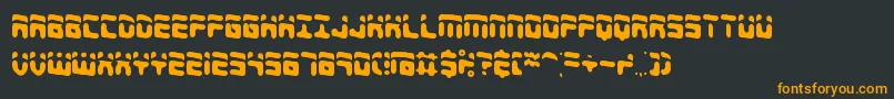 Шрифт Fores – оранжевые шрифты на чёрном фоне