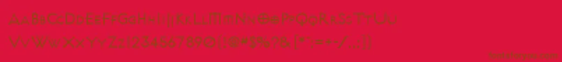 Avalonquest Font – Brown Fonts on Red Background