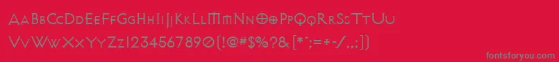 Avalonquest Font – Gray Fonts on Red Background