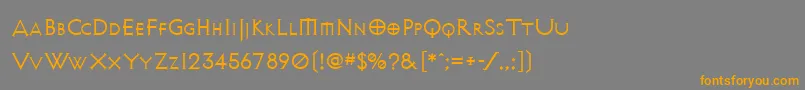 Avalonquest Font – Orange Fonts on Gray Background