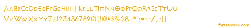 Avalonquest Font – Orange Fonts on White Background