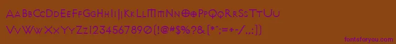 Avalonquest Font – Purple Fonts on Brown Background