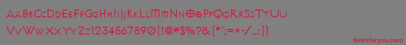 Avalonquest Font – Red Fonts on Gray Background