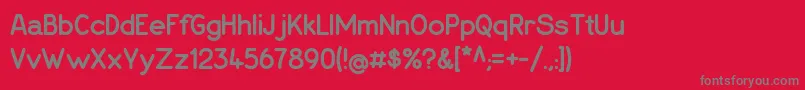 Espressodolce Font – Gray Fonts on Red Background