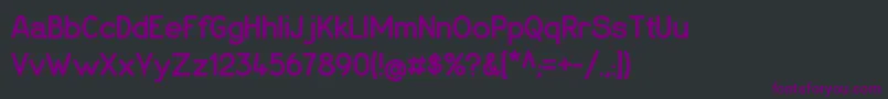 Шрифт Espressodolce – фиолетовые шрифты на чёрном фоне