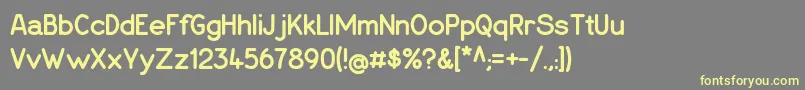 Espressodolce Font – Yellow Fonts on Gray Background