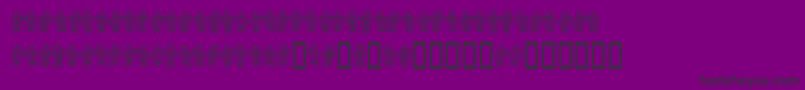 Voodoodolls Font – Black Fonts on Purple Background