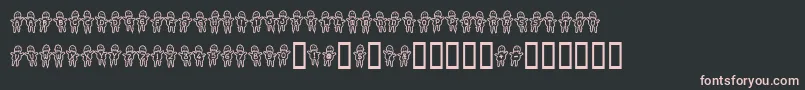 Weitere Informationen zur Voodoodolls-Schriftart Voodoodolls-Schriftart – Rosa Schriften auf schwarzem Hintergrund