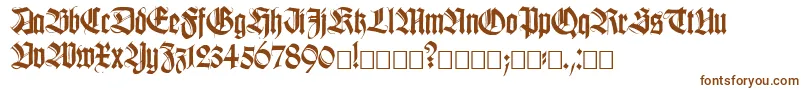 Шрифт Killig – коричневые шрифты на белом фоне