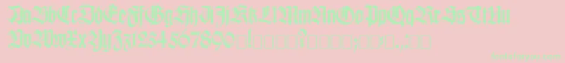 Killig Font – Green Fonts on Pink Background