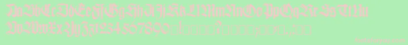 Killig Font – Pink Fonts on Green Background