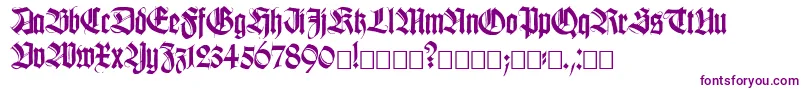 fuente Killig – Fuentes Moradas Sobre Fondo Blanco