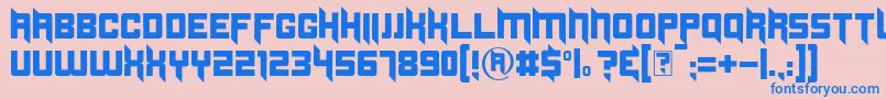 Duplexide Font – Blue Fonts on Pink Background