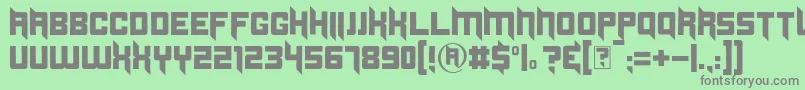 Duplexide Font – Gray Fonts on Green Background