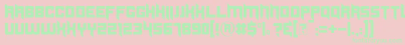 Duplexide Font – Green Fonts on Pink Background