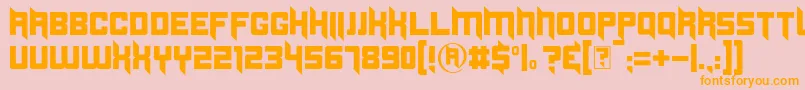 fuente Duplexide – Fuentes Naranjas Sobre Fondo Rosa