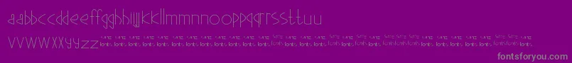 Ganeez Font – Gray Fonts on Purple Background