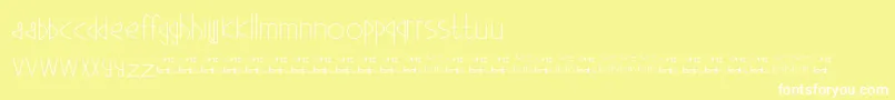 Ganeez Font – White Fonts on Yellow Background