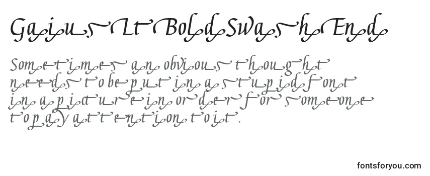 GaiusLtBoldSwashEnd Font