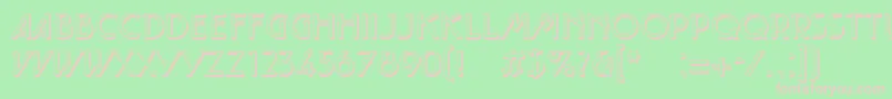 TautLtShadow Font – Pink Fonts on Green Background