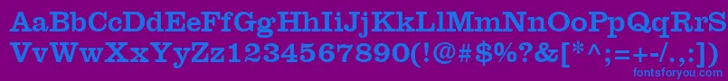 IntroitSsi Font – Blue Fonts on Purple Background