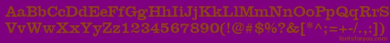 IntroitSsi Font – Brown Fonts on Purple Background