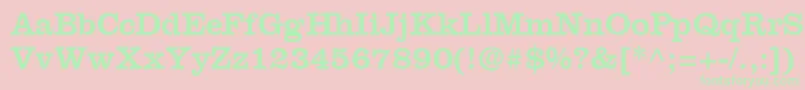 fuente IntroitSsi – Fuentes Verdes Sobre Fondo Rosa