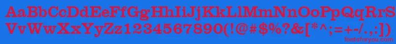 IntroitSsi Font – Red Fonts on Blue Background