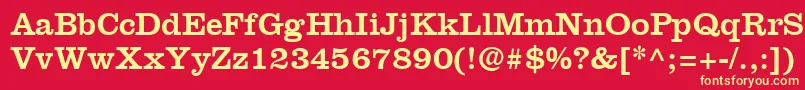IntroitSsi Font – Yellow Fonts on Red Background