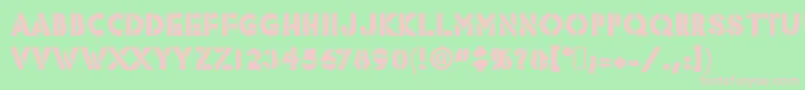 RafikaRegular-Schriftart – Rosa Schriften auf grünem Hintergrund