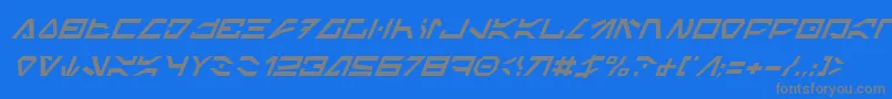 More about Icodei Font Icodei Font – Gray Fonts on Blue Background