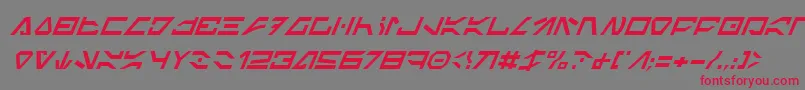 Icodei Font – Red Fonts on Gray Background
