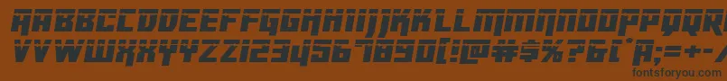 Dangerbotlaser-fontti – mustat fontit ruskealla taustalla