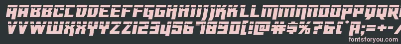 Dangerbotlaser Font – Pink Fonts on Black Background