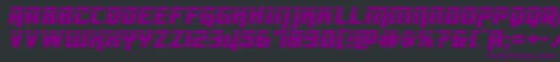 Dangerbotlaser Font – Purple Fonts on Black Background