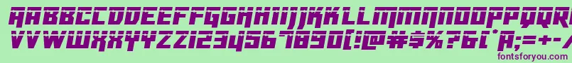 Dangerbotlaser Font – Purple Fonts on Green Background