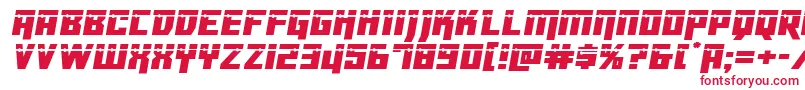 Dangerbotlaser-fontti – punaiset fontit valkoisella taustalla