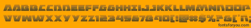 Eaglestrikegrad Font – Black Fonts on Orange Background