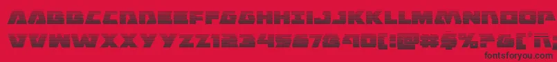 Eaglestrikegrad Font – Black Fonts on Red Background